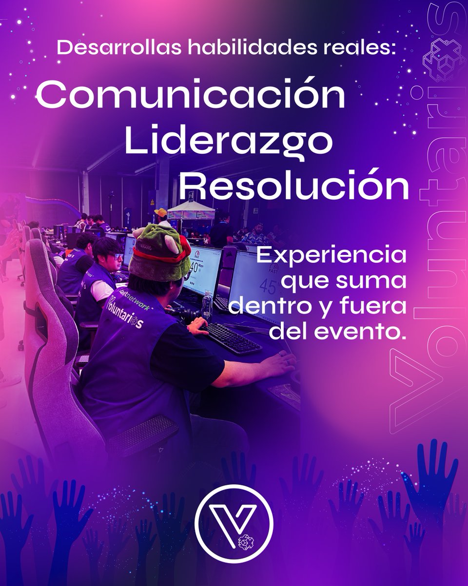 TalentLand_MX's tweet photo. Talent Land no solo se asiste. Se vive desde adentro.

Ser voluntario es estar donde todo pasa, conectar con tu gente y desarrollar habilidades que sí cuentan.

Convocatoria abierta.
Regístrate antes del 31 de marzo.
Link en bio. https://t.co/V7TvkO25Dx
