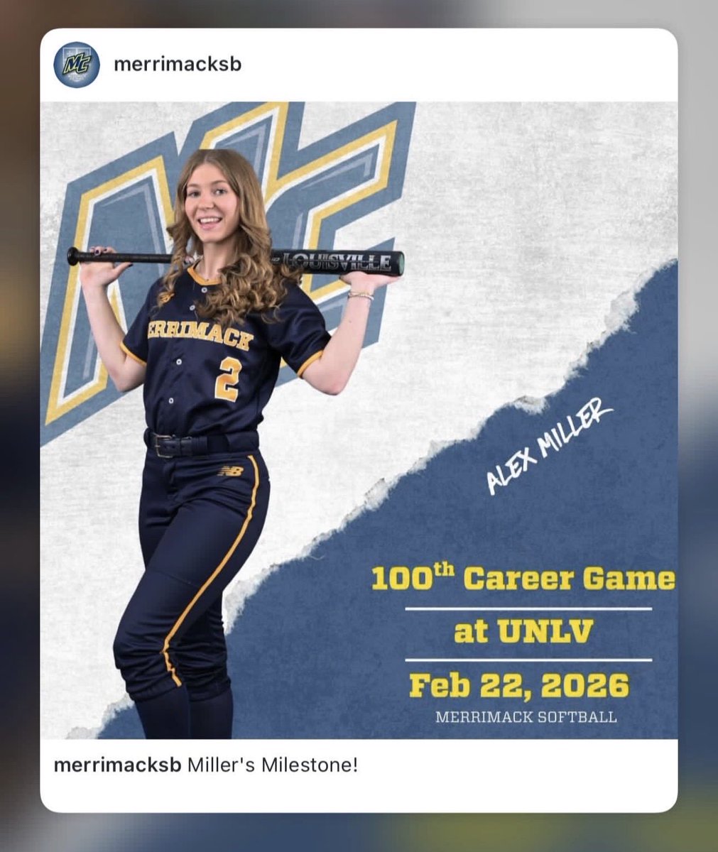 jlmbs's tweet photo. Proud of her reaching 100 career NCAA D1 games. Way to go Alex! https://t.co/lFJG8czcvC