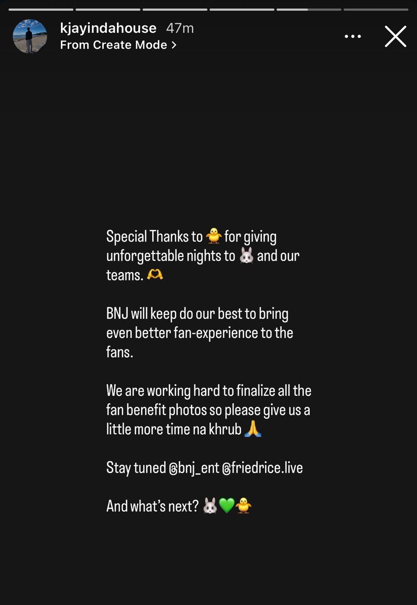 คุณเคเจอัพสตอรี่ ขอบคุณอากาเซ่ ที่มอบค่ำคืนที่น่าจดจำให้กับมาร์คและทีมงานของเรา พวกเรา BNJ จะพยายามอย่างเต็มที่เพื่อมอบประสบการณ์ที่ดียิ่งขึ้นให้กับแฟนๆ
เรากำลังทำงานอย่างหนักเพื่อสรุปภาพถ่ายกิจกรรมเพื่อแฟนๆ ทั้งหมด 

แล้วอะไรจะเกิดขึ้นต่อไป? // จะมีงานอะไรอีกมั้ยคะㅠㅠ