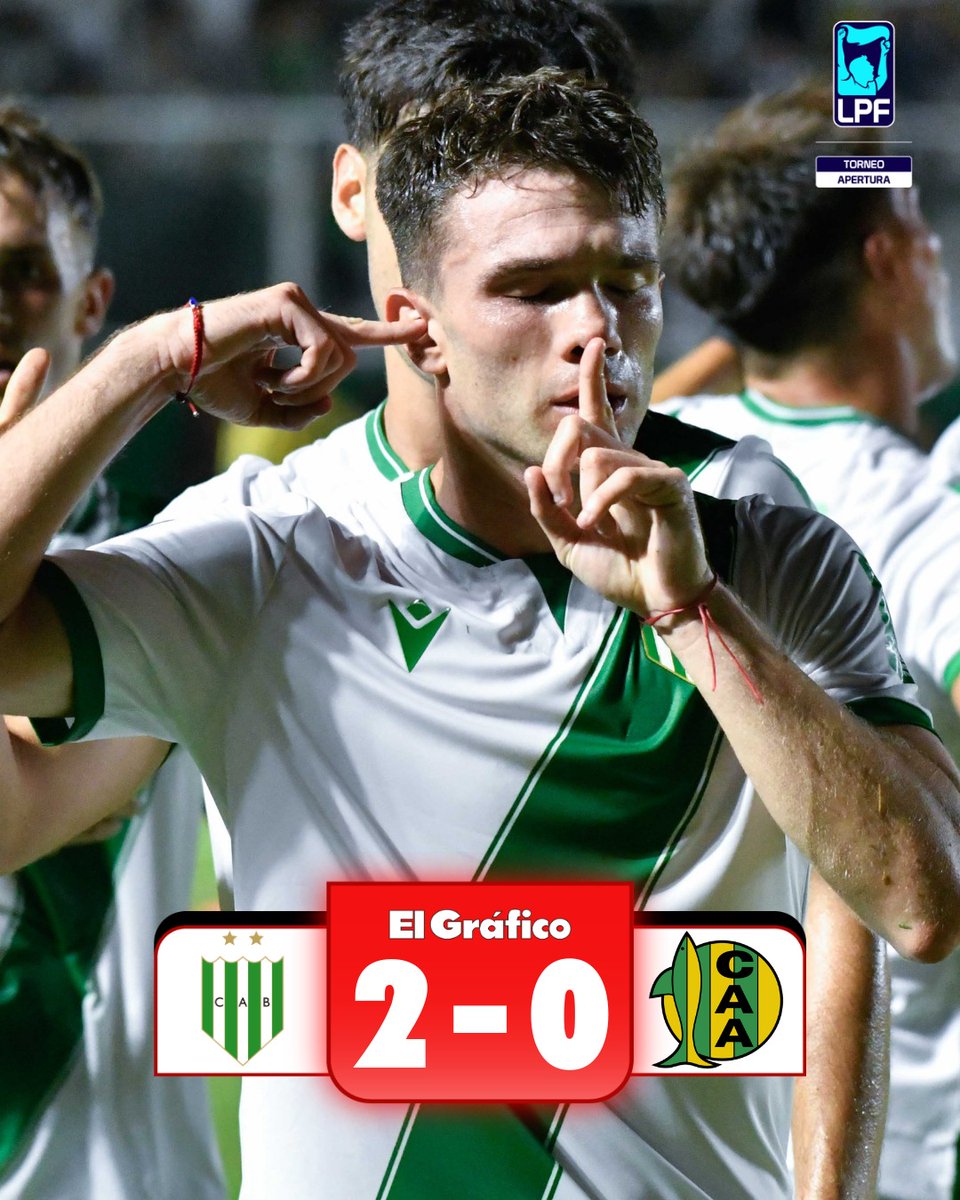 ⚪️🟢LO TALADRÓ EN EL SUR: Banfield venció 2-0 a Aldosivi y sumó tres puntos clave en la tabla de promedios.

⚽️Lautaro Gómez anotó un doblete para los de Troglio, que marchan séptimos en la Zona B.