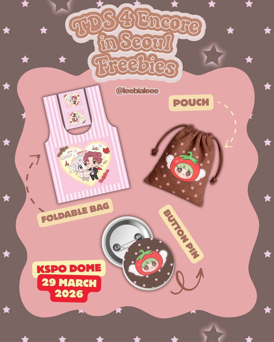 ⋆. 𐙚˚࿔ TDS 4 Encore in Seoul Freebies  by <a href="/leebialeee/">𝐥𝐞𝐞𝐛𝐢 ⋆.˚🦋༘⋆</a>  𝜗𝜚˚⋆ 

🐱ྀི day 6: 29 March '26
💗ྀིྀི KSPO Dome (exact loc &amp; time tba!)
   
🐻ིྀ 𝗵𝗼𝘄 𝘁𝗼 𝗰𝗹𝗮𝗶𝗺:
⋆ for renf / dongrenist ♡︎
⋆ rt + like and show this tweet
⋆ limited qty! fcfs ♡ ̆̈

#THEDREAMSHOW4Encore