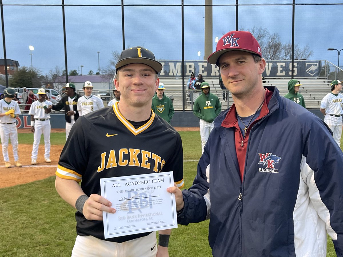 Baseballirmo's tweet photo. Ended our preseason 2-1.  
All-Tourney Wayland Grillot! 
All-Academic Caden Hall! 

Thank you @RedBankInv  for a great tournament! 

@irmoathletics @IrmoHigh @IrmoSportsMed https://t.co/xYHPT6HXE8