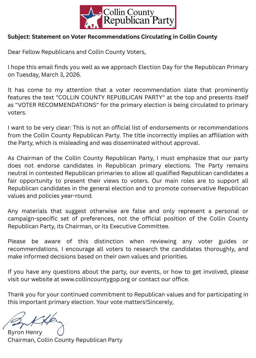 Collin County GOP tweet media