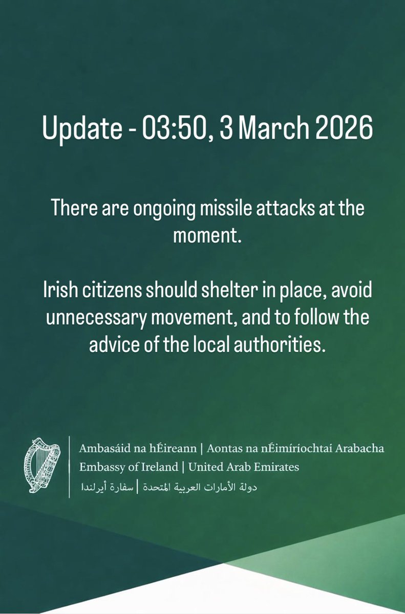 Irish Embassy UAE tweet media