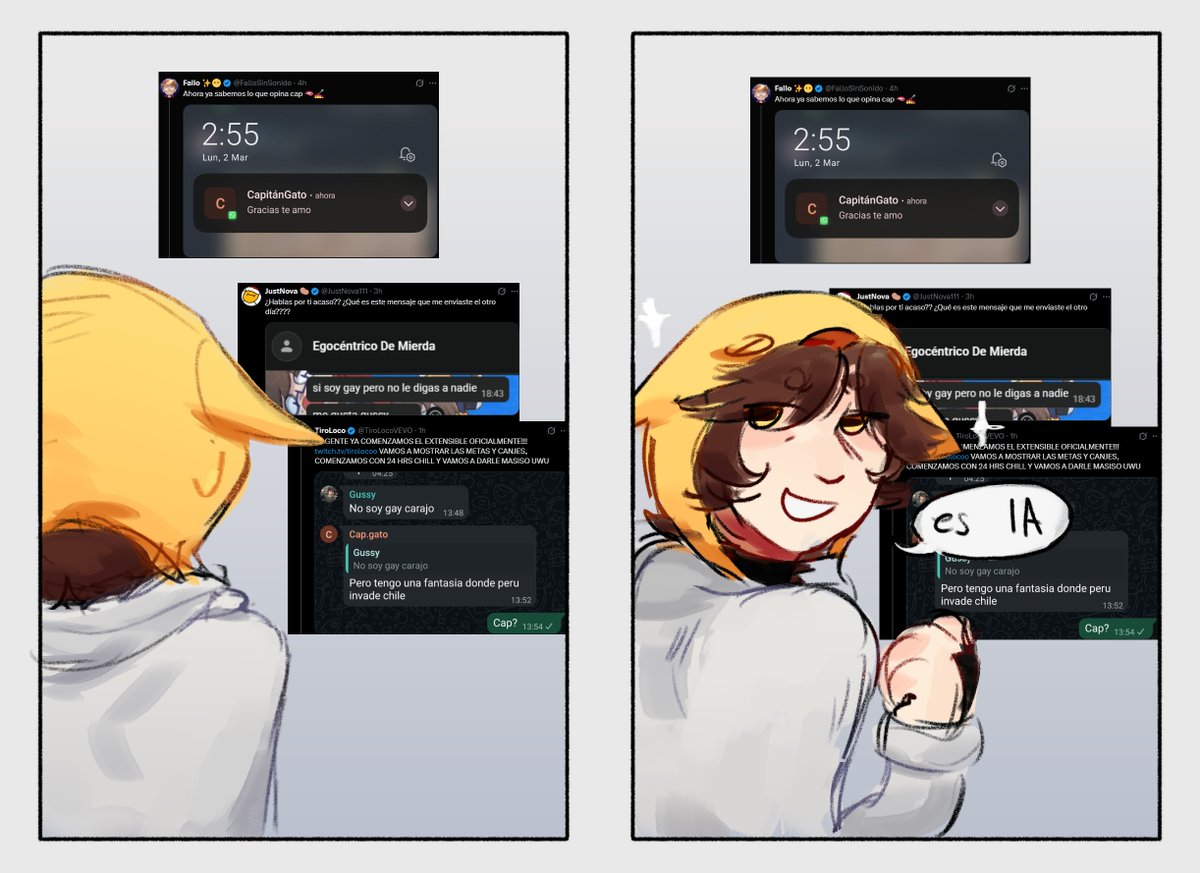 Ah sí papito? que más es IA, cuéntanos😊
#CapitanGatoFanArt