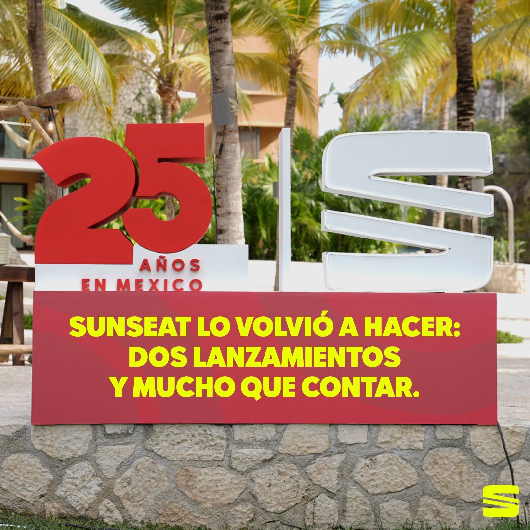 SEAT_Mexico's tweet photo. Entre beats, luces y buena vibra, celebramos en #SUNSEAT los 25 años de #SEAT en México. ¿El highlight? La llegada de Nuevo #SEATIbiza y Nuevo #SEATArona. Dos modelos que evolucionan sin perder su esencia fresca y urbana. ✨👉 Descubre cada detalle aquí: https://t.co/FnUxrQArRx https://t.co/NIOs8dEONe