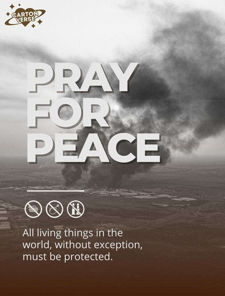 Father God, Place Your hand of peace over this war. Protect the innocent lives caught in the midst of it, bring chaos to an end, and bring Your healing to our world.
#MiddleEastPeace #StopTheWar #HumanityFirst #WorldPeace #GlobalSolidarity