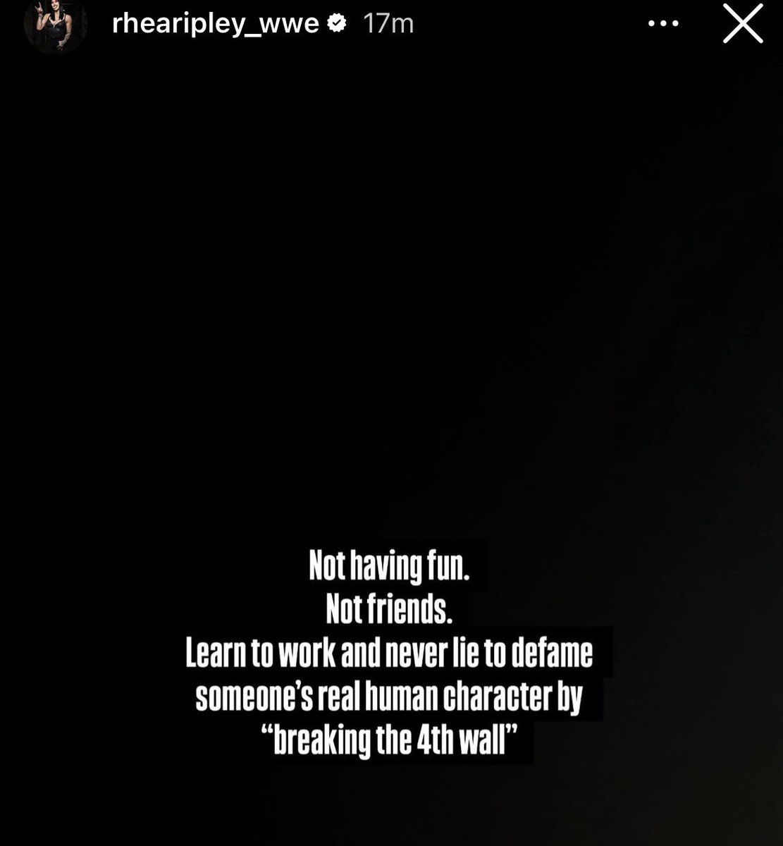 Rhea Ripley responds to yesterday’s Twitter interaction with Jade Cargill on Instagram