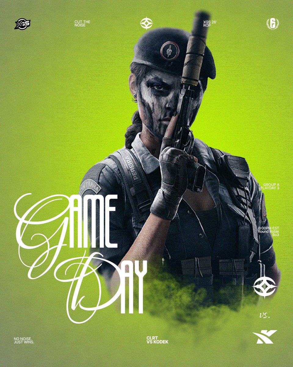 CLRTY will be competing in <a href="/XenonGamingGG/">XGS</a> vs <a href="/KodexEsports/">KODEX | Esports</a> @ 8:00 PM EST TONIGHT 🔥

Tune into one of our players twitch channels to support: twitch.tv/w4tcherrrr

CLRTY | #CutTheNoise 👁️