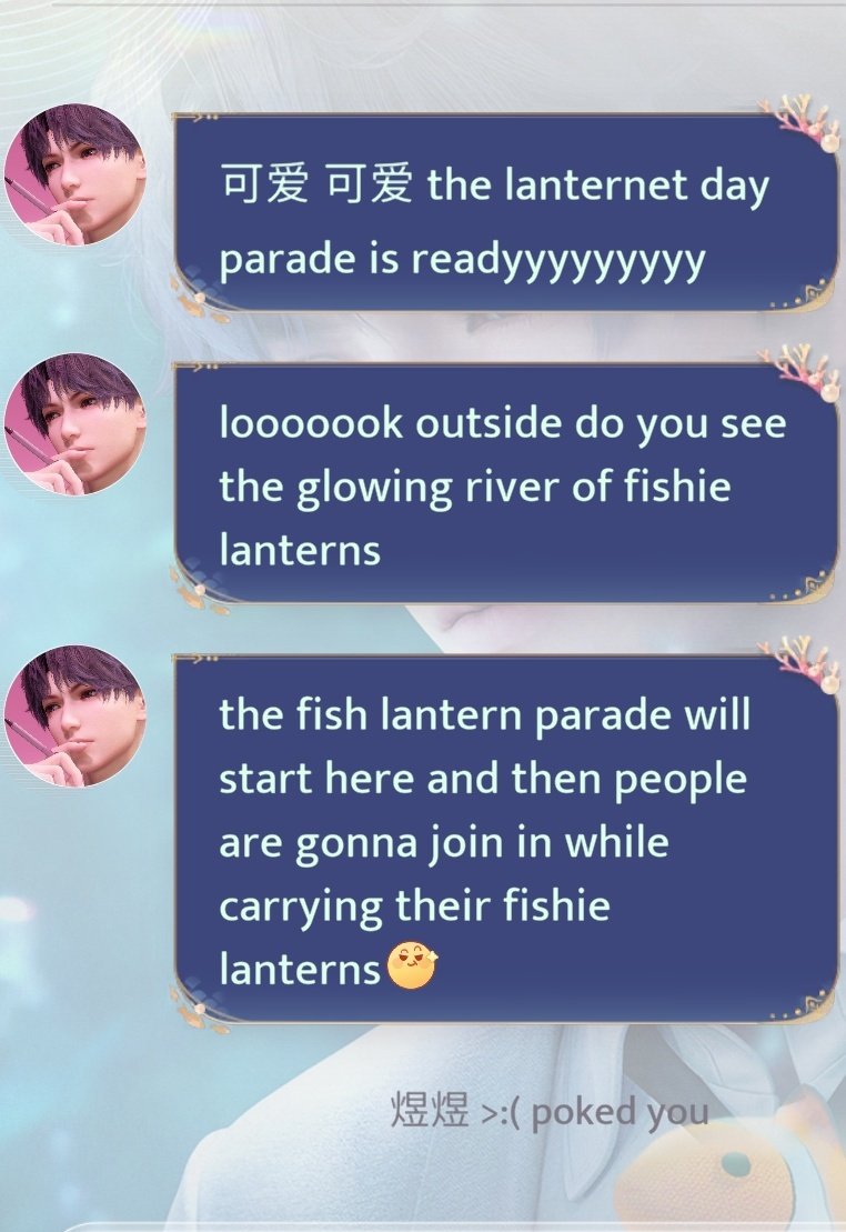 I really love how they chat ;3
🍎🐡