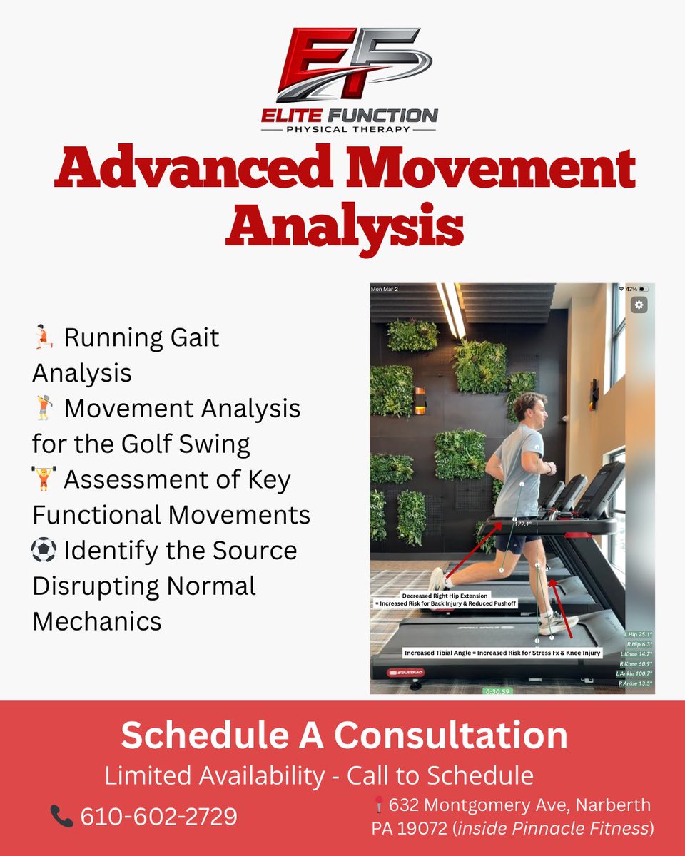 FantasyInjuryT's tweet photo. Philly area people! 

I’m excited to officially announce the launch of Elite Function Physical Therapy, a one-on-one, performance-focused PT practice built for people who want more than the standard rehab experience.

Every visit is a full 60-minute, 1-on-1 session.  No double booking. No shortcuts. Just Results.

This model allows me to give each person my full attention and design care that’s actually focused on getting you back to what you love, whether that’s golf, running, lifting, or just moving pain-free.

Located in Narberth on the Mainline (Inside Pinnacle Fitness)

Slide through the pics to see what I offer