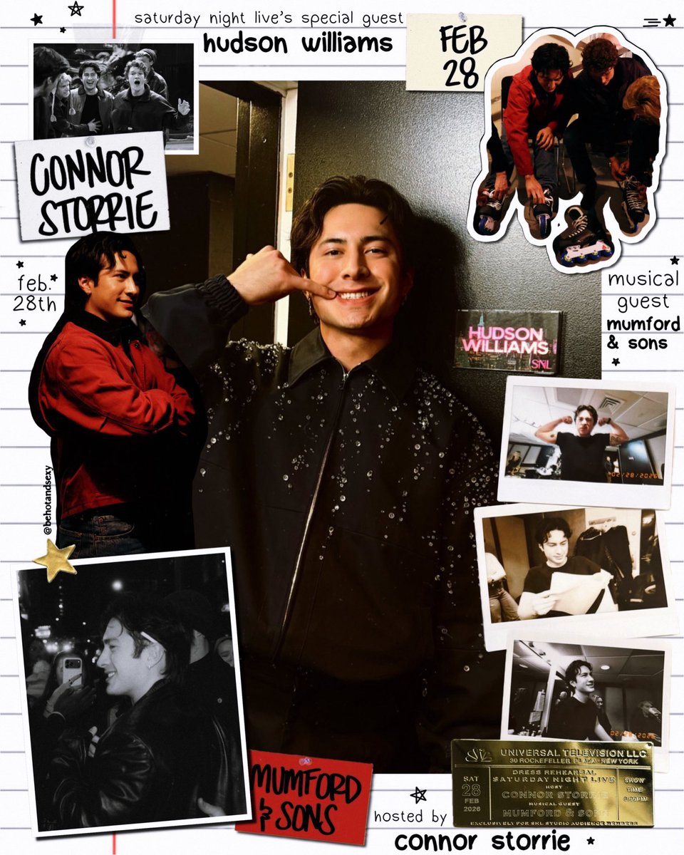 #hudsonwilliams: saturday night live’s special guest ⭑