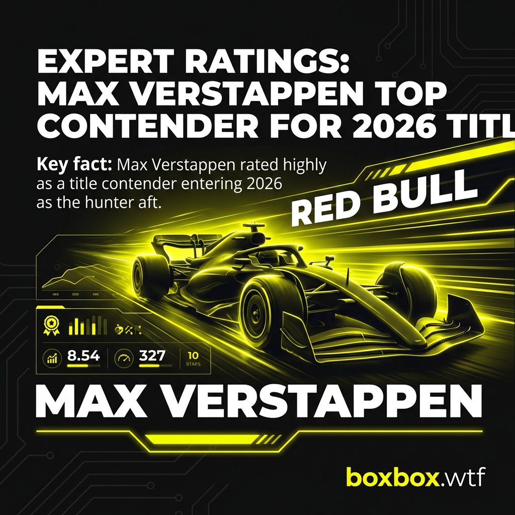 F1memeBoxbox's tweet photo. 🏎️ Expert Ratings: Max Verstappen Top Contender for 2026 Title Despite Red Bull Challenges

Max Verstappen rated highly as a title contender entering 2026 as the hunter after four

#F1 #Formula1 #F12026 #RedBull #MaxVerstappen #boxboxwtf #GrandPrix https://t.co/42Kr3J40AE
