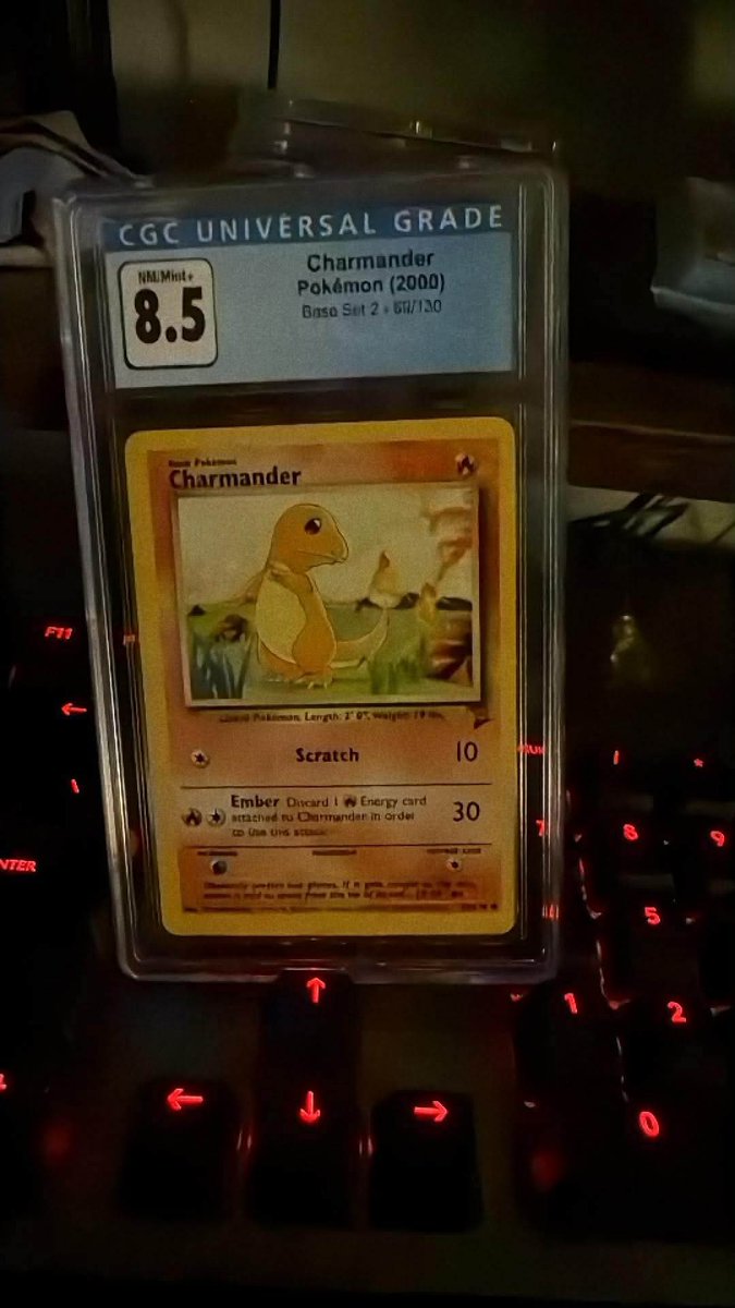 ToxicJammer's tweet photo. Big hyped to finally have a graded Charmander in general https://t.co/N9pnJaG0FN
