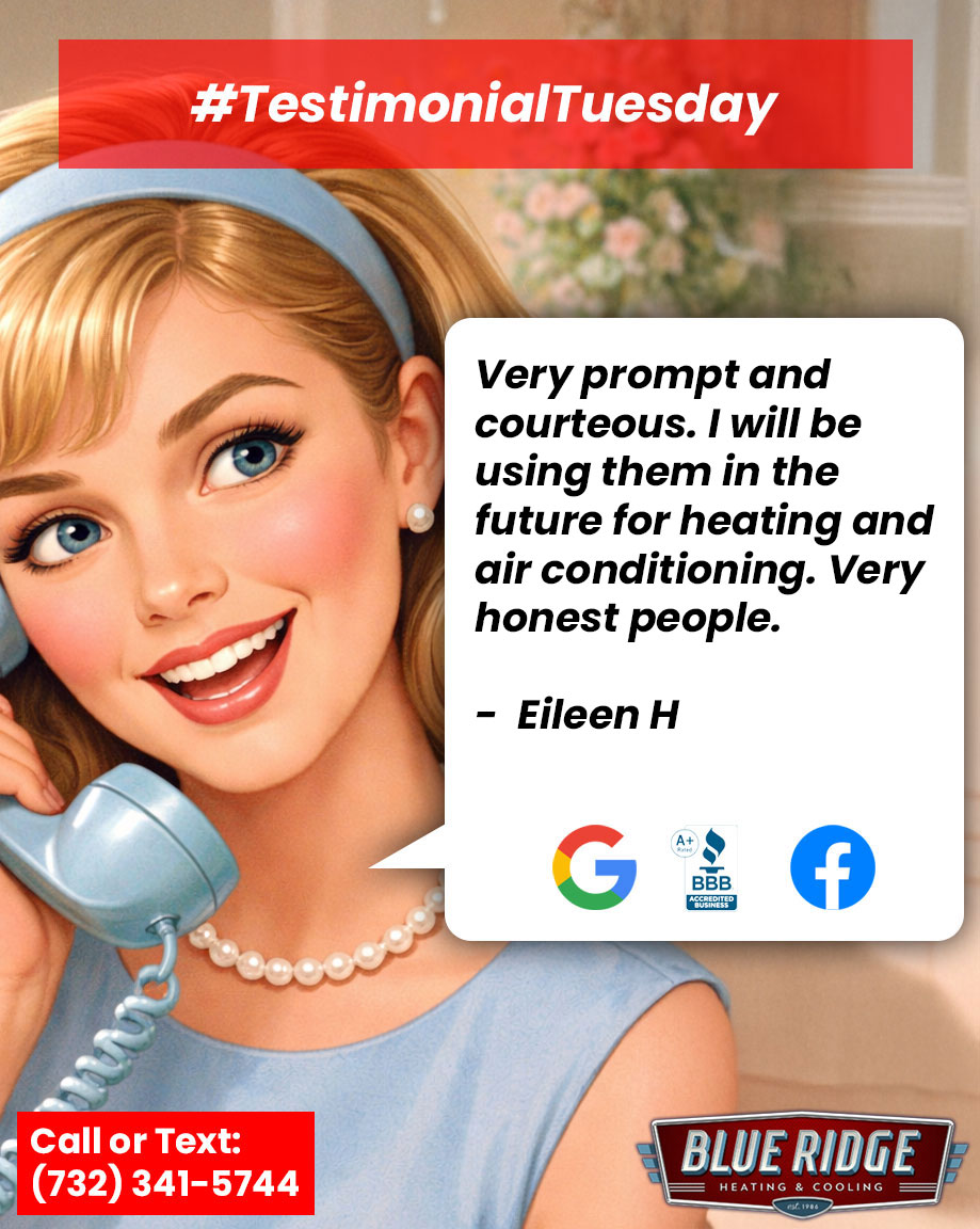 BlueRidgeHVAC's tweet image. Your kind words keep our team moving 💙 No matter the job — quick service call or complete install — we’re proud to provide year-round comfort in New Jersey.#TestimonialTuesday #CustomerFeedback #BlueRidgeHVAC #NJHomes #ComfortExperts