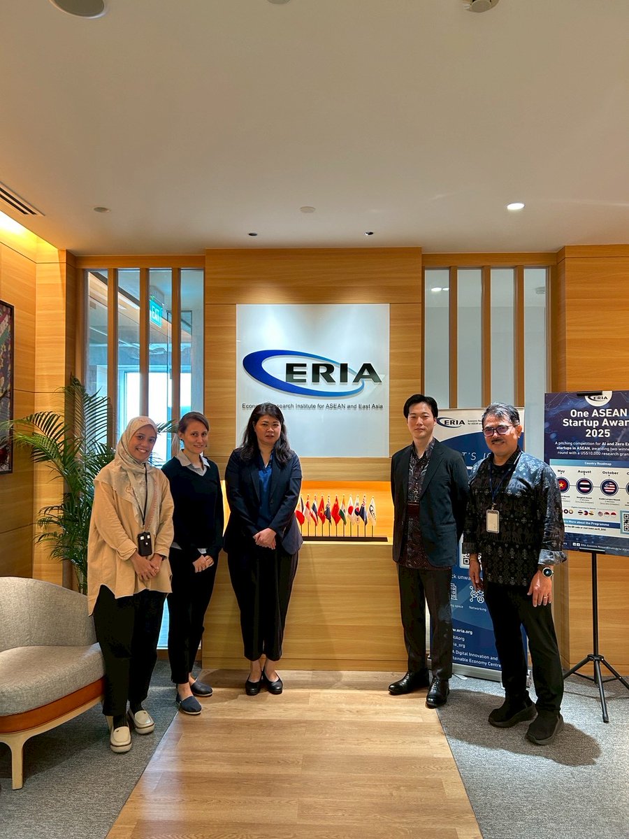 KBIC_kobe's tweet image. ジャカルタ訪問報告・続編
ジャカルタにて、#ASEAN の政策研究を担う国際研究機関
東アジア・アセアン経済研究センター（#ERIA）本部を訪問しました。
ヘルスケアチームの皆さまと、それぞれの取り組みや関心領域について意見交換を行いました。