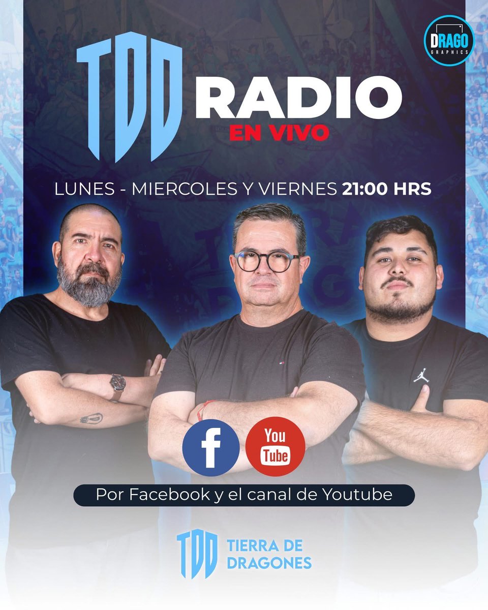 ¡EN VIVO! Edición de día lunes de Tierra de Dragones Radio 🐲🇧🇼 📻
Escúchanos en YouTube youtube.com/live/UR4orT9jI… y en Facebook facebook.com/share/v/18413x… #Iquique #LigadeAscenso
