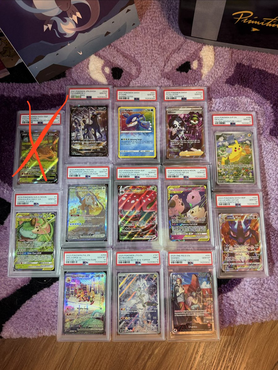 PSA 10 slabs for 90% market 

Likes and retweets appreciated 🫶🏽