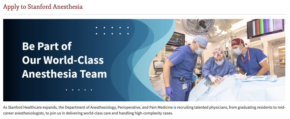 Stanford Anesthesiology tweet media
