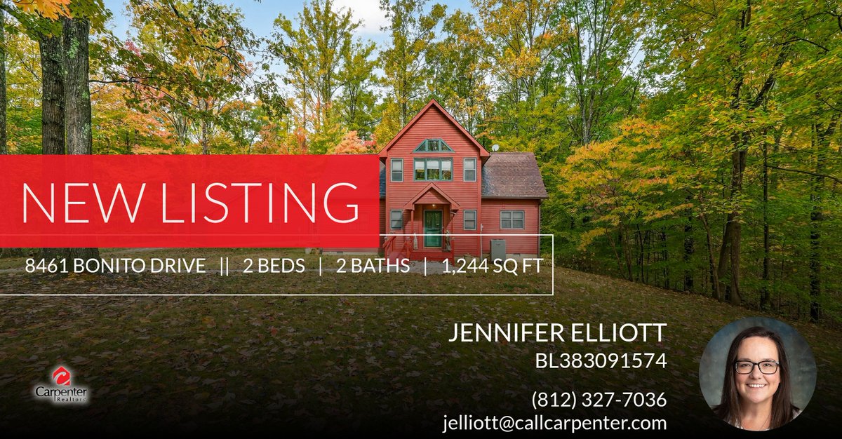 JenniferEl18350's tweet photo. 💡Monday Spotlight💡
This 2 bed, 2 bath home on 2.57 acres in Nineveh offers access to both Cordry and Sweetwater Lakes! Click below for more information and tag anyone who might be interested!

#realestate #indiana #lakehouse #... https://t.co/NQ7HtY6iGi https://t.co/Tq5jYE9kUE
