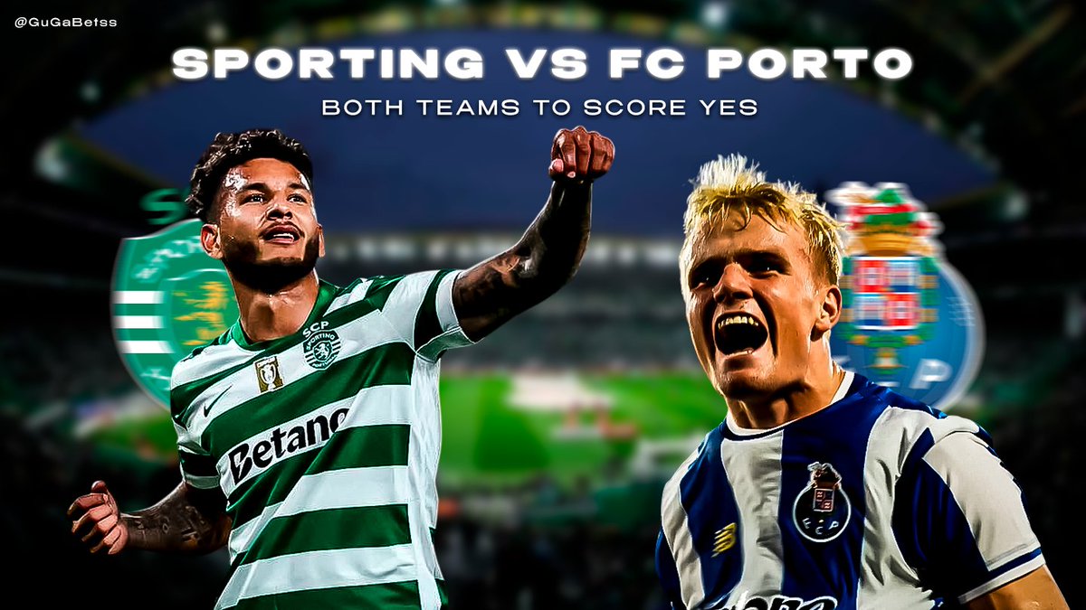 Portuguese Cup 🇵🇹

🇵🇹 Sporting vs 🇵🇹 FC Porto
Both Teams to Score YES (@ 1.95/-105)

Hit 𝗟𝗜𝗞𝗘 - If you’re 𝗧𝗔𝗜𝗟𝗜𝗡𝗚 🔒

I’ve been tracking Sporting’s home form, and it’s honestly legendary at this point, they haven’t dropped a single game at the José Alvalade since that