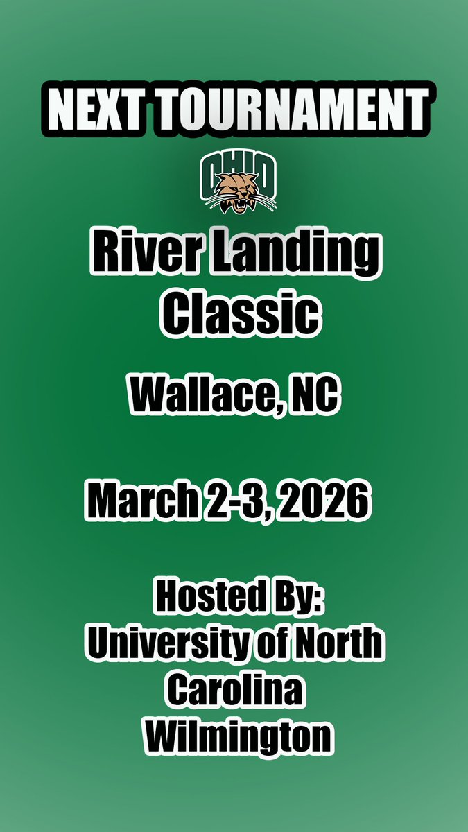 GraceLanzara's tweet photo. The Women's Golf team will head to Wallace, NC for their second tournament of this spring!
#MACtion #OhioUniversity https://t.co/MoIAfeiaK4