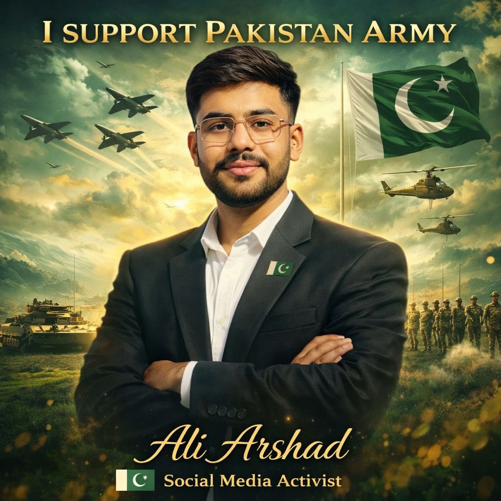 ALIMQM4's tweet photo. Beyond the digital world, my heart beats for the soil that sustains us. I stand in solidarity with the brave souls of the Pakistan Armed Forces who ensure our flag flies high every single day.

#SocialMediaActivism #PakistanArmy #DefenderOfFrontiers #Unity https://t.co/9kohafOnL0