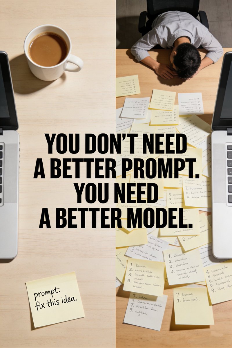 Matt1j6d's tweet image. #keep25Pro #keepgemini25Pro #keepGemini3pro #keep3Pro #keep25proAPI #keep3proAPI 
when your ai needs you to hold its hand, it's just worse

everything after gpt-4o and gemini 3 pro has been a downgrade.

before, i didn't need to explain. drop a half-baked prompt on gpt 4o and it