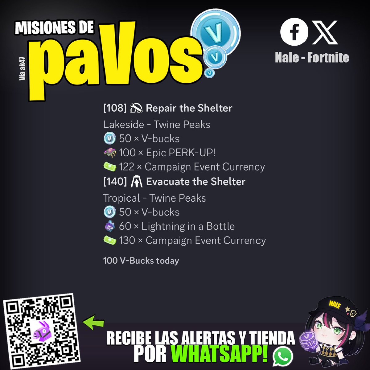 iam_nale's tweet photo. 💰 100 paVos en alertas (Salvar el mundo) #stw 
> Usa el código NALE si deseas apoyarme https://t.co/jg2pRWoThs