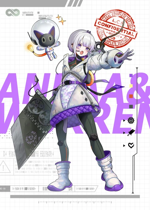 【架空ソーシャルゲーム風キャライラスト】 というコンセプトで立ち絵を制作中です! #一次創作 #架空ソシャゲ風