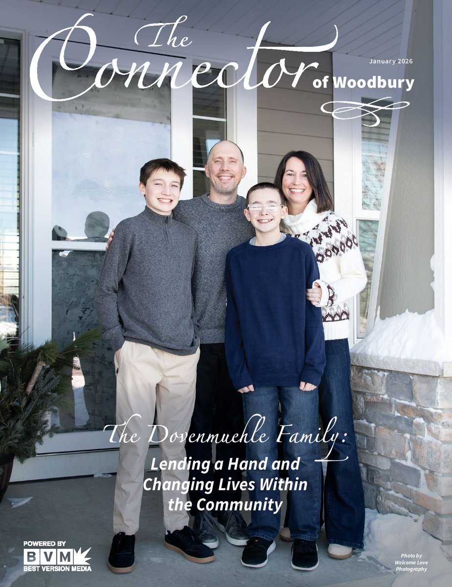 AlbrechtTodd's tweet photo. Congratulations to the Dovenmuehle family for being The Connector Of Woodbury's January Featured Family https://t.co/GmyY5mIbJM