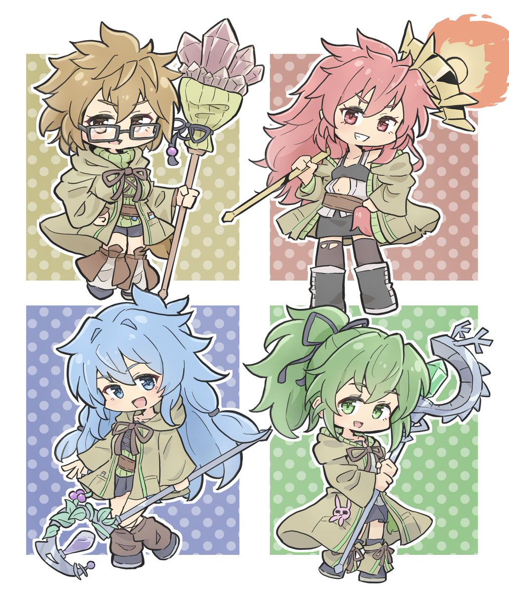 勢いで霊使い4人描いてた
オバラ4楽しみー！
#ラッシュデュエルファンアート