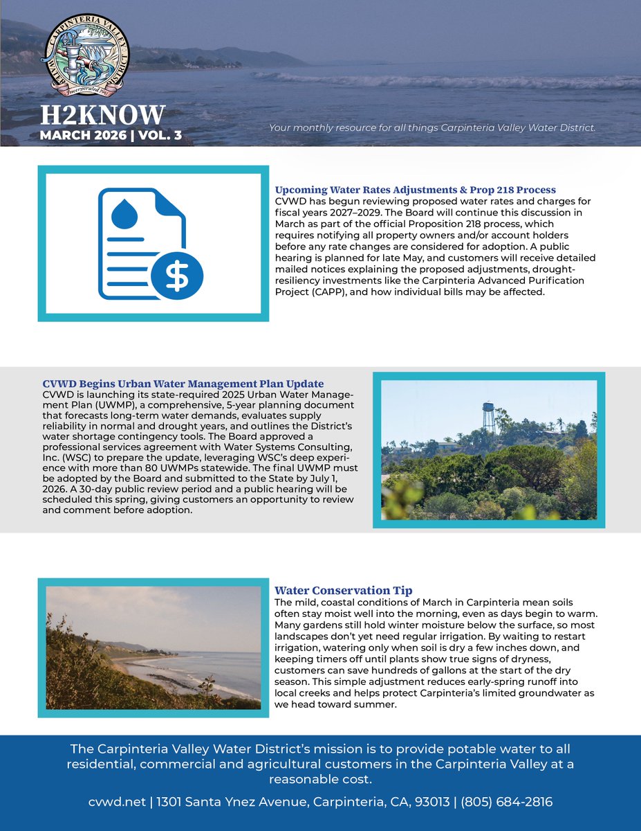 Carpinteria Valley Water District tweet media