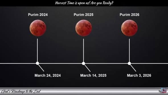 ken_howard1's tweet image. TODAY MAKES HISTORY: 3 Blood Moons, 3 years in a row, only happened once before in history. When Jesus died on the cross and the 2 preceding years. End times so close.... Jesus first #john316 #bloodmoons #purim