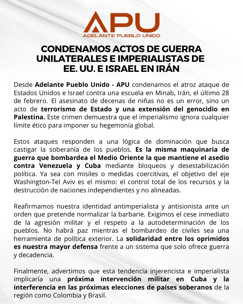 Adelante Pueblo Unido tweet media