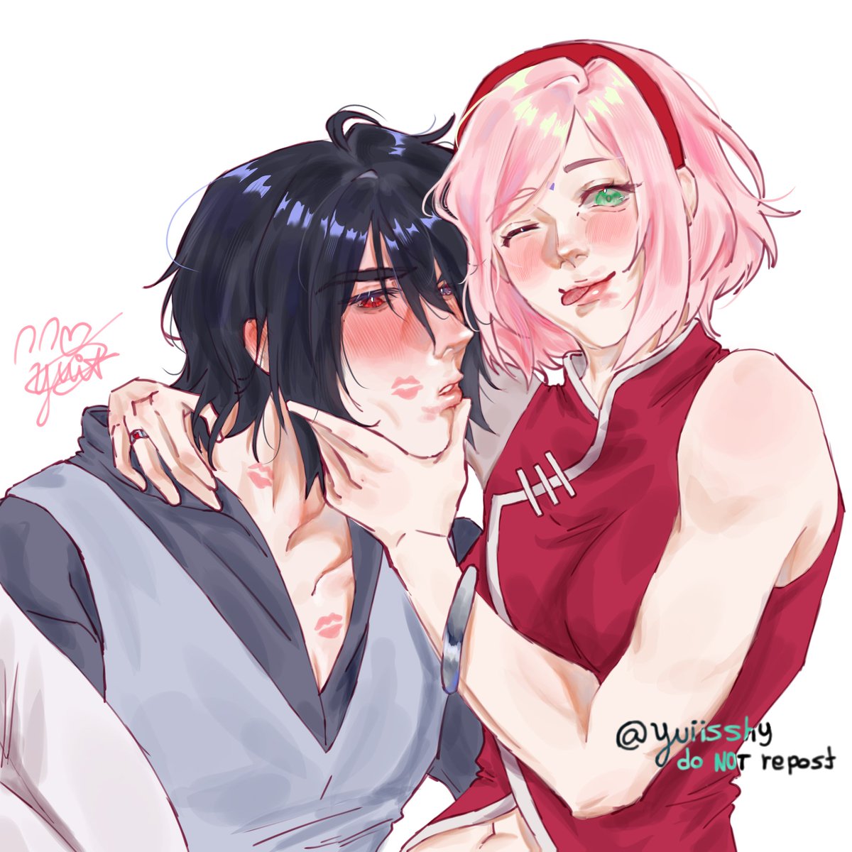 sasusaku fanart i made for <a href="/knightbutch_/">♱</a> 's birthday!! 🩷

#sasusaku #sasusakuart #SAKURA #sasuke #サスサク