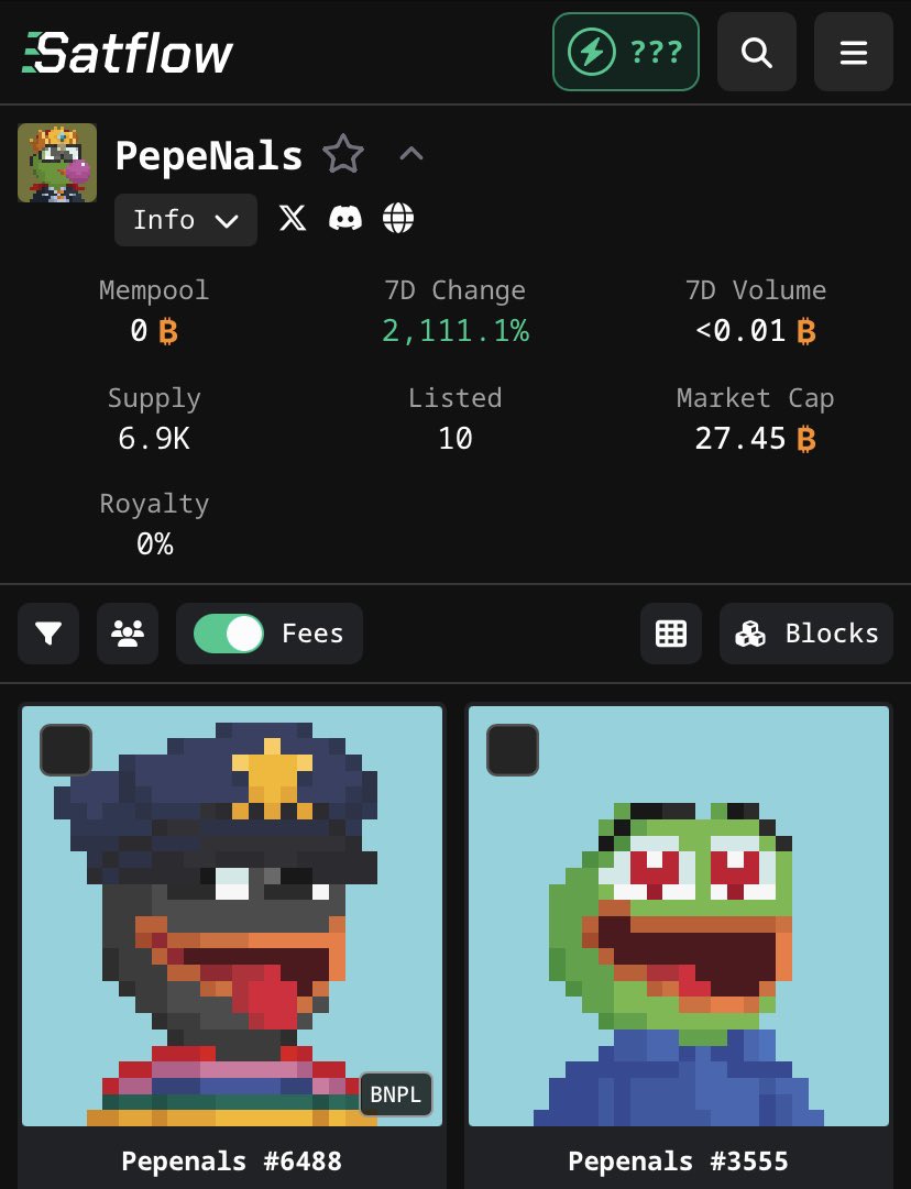 PepeNals | PEPE•OF•BITCOIN 🟧 tweet media