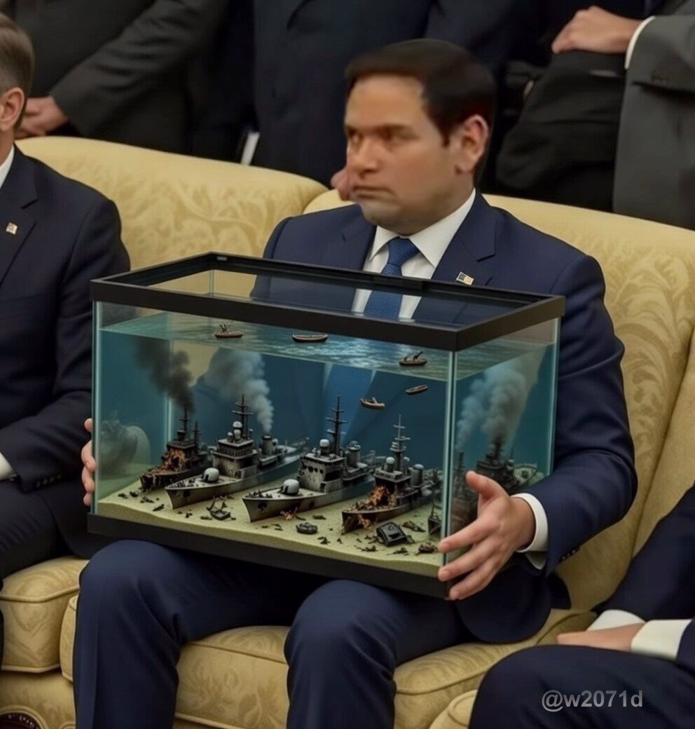 Marco Rubio Showing What Happened To Iran's Navy Today 🚢⚓️💣