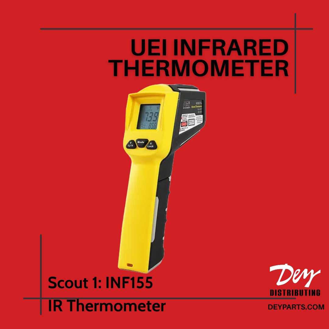 Scout 1 (INF155) delivers reliable, everyday IR temp checks- perfect to check, locate, and monitor temperature variances with confidence.
✔️ 10:1 D:S
✔️ -58 to 750°F
✔️ Laser targeting
✔️ Backlit display &amp; case included

Built for HVAC/R, electrical &amp; more.

#HVAC #DIY #TechTools