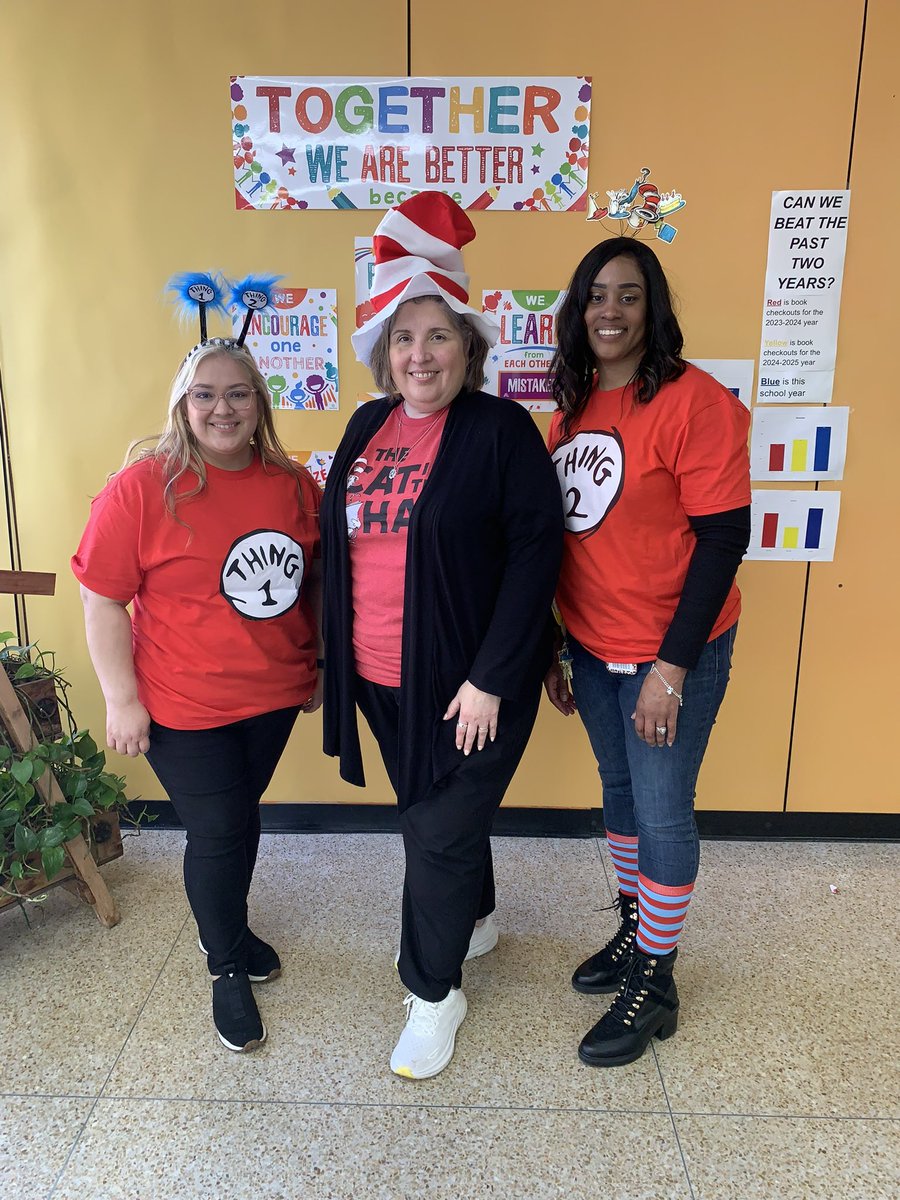 StephensES_AISD's tweet photo. I am unapologetically Me! Day one of SEL week- Dr. Seuss was the theme. Today we were led by Cat in the Hat and Thing 1 and 2! @MHSS_AISD @Arcos1968 @LikitiaJohnson @ImTorres86 @maty_orozco https://t.co/QXG5yzIHzn