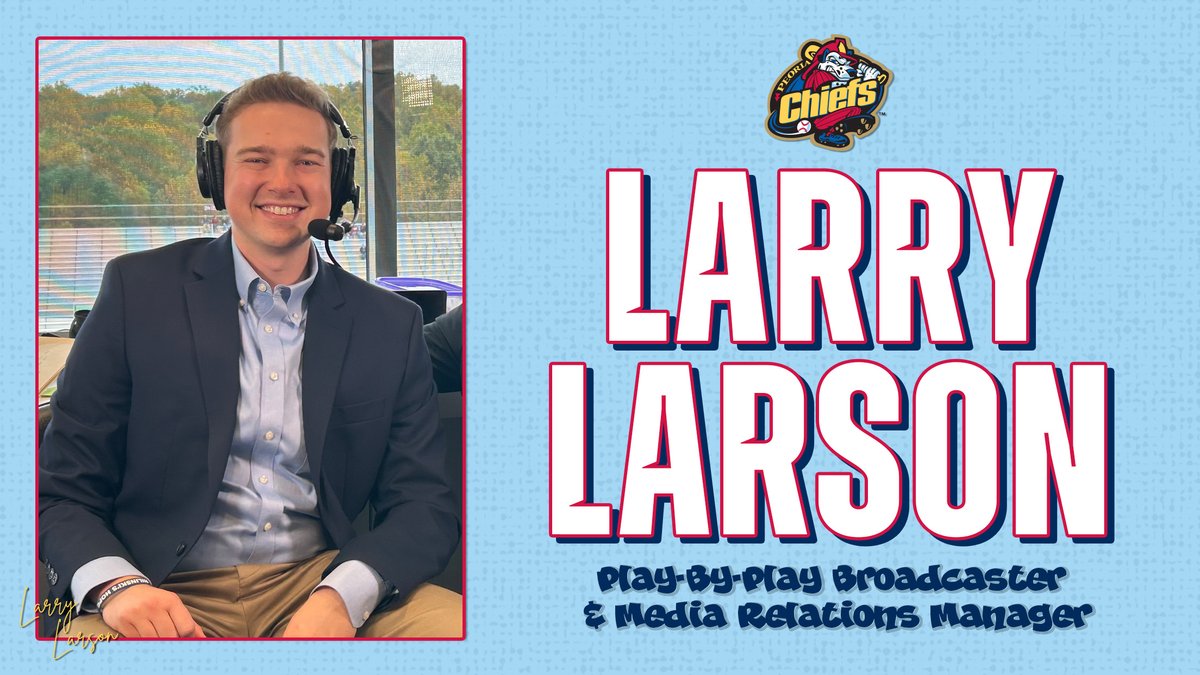 Please join us in welcoming the newest member of the Chiefs front office, Larry Larson!

We’re excited to have him on board and can’t wait for you to meet him at Dozer Park this season.