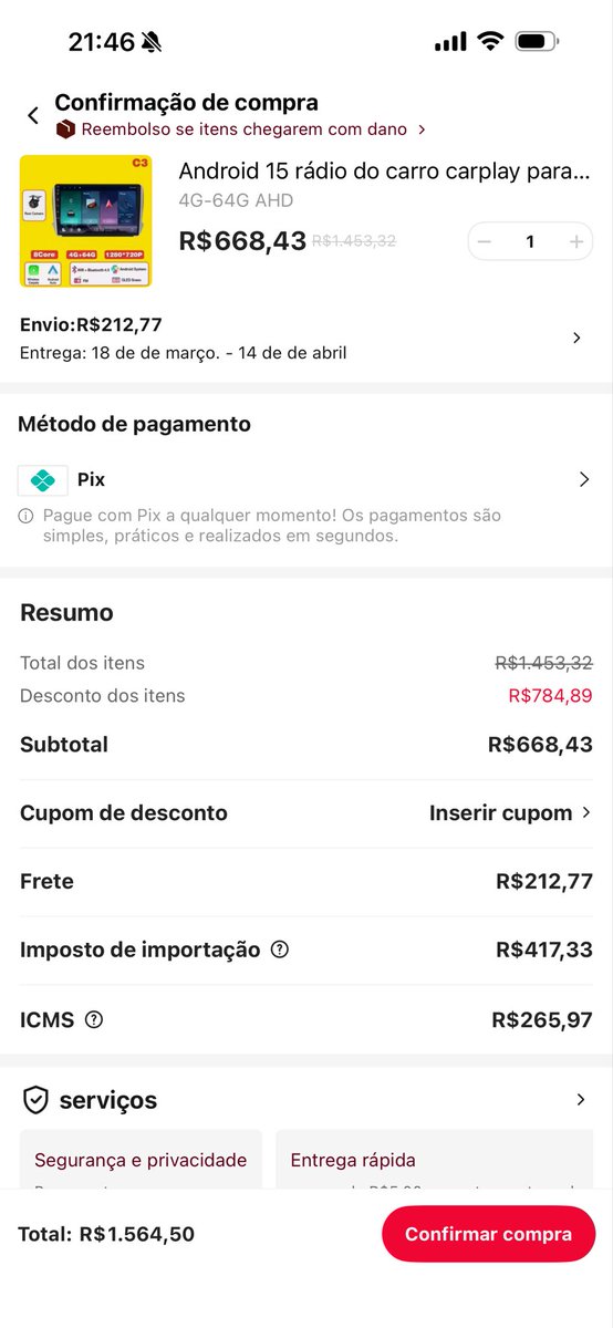 o ano é 2026 vc tenta fazer uma compra na china (ali express) e vc tem q pagar 100% do valor a mais em impostos 
quem serão taxadas sao as empresas nao voces