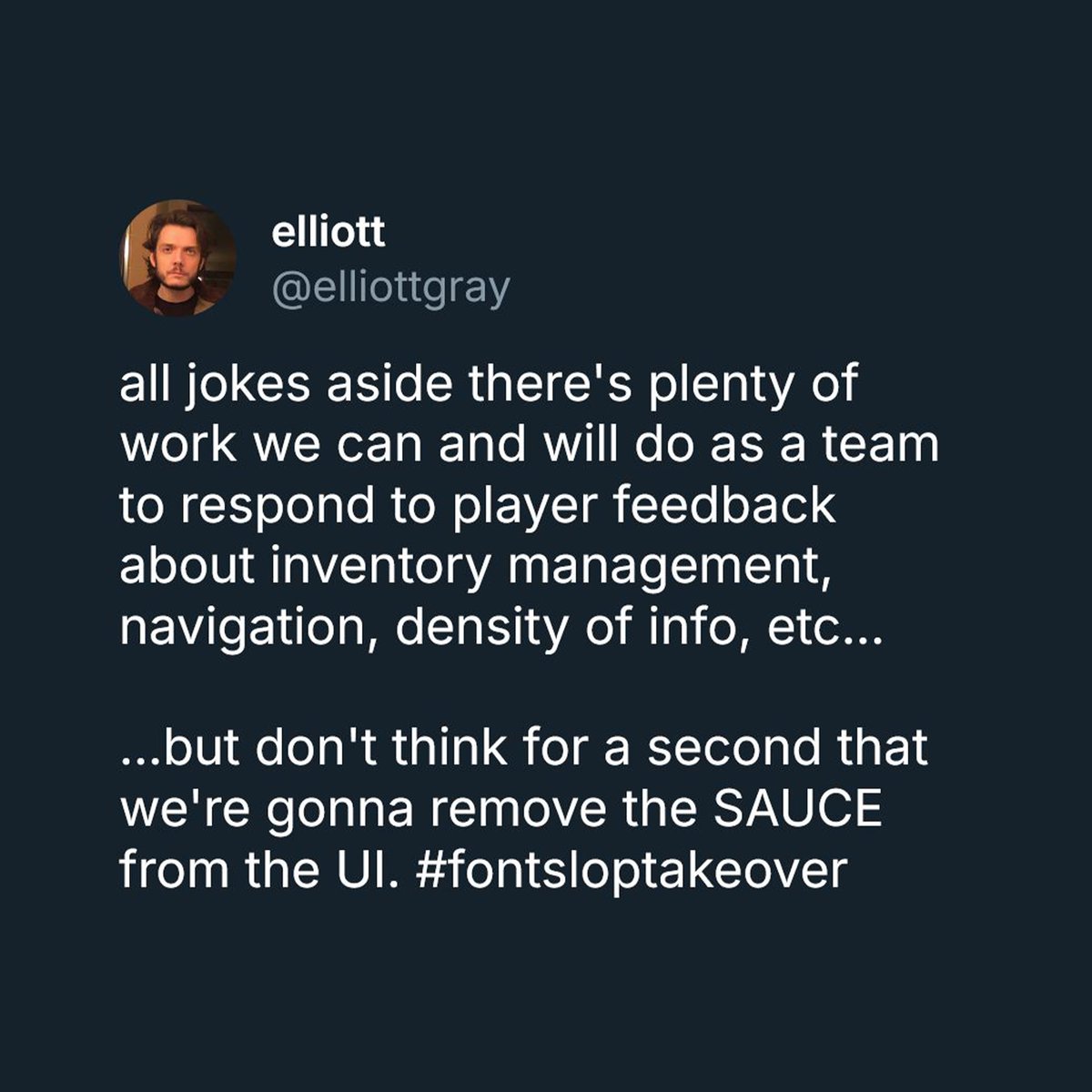 Ui designer <a href="/elliottgray/">elliott</a> for Marathon said they are keeping the sauce in the UI. What do you think of this?
