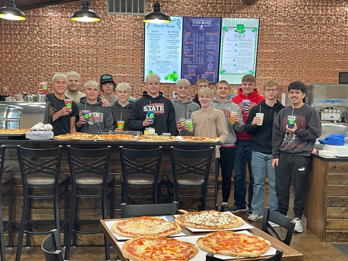 Thank you to Brick Oven Bakery and Cool Beans for providing Brick Oven Pizza and Cool Bean drinks to celebrate our State Championship!
