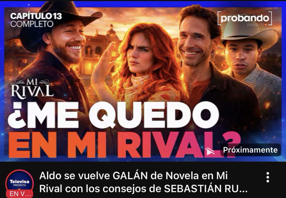 Se viene otro probando probando con Aldo como galán de telenovela👀🙂‍↔️