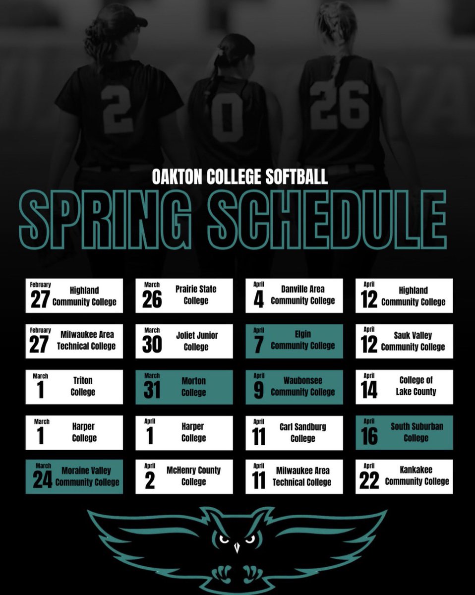 Oakton College Softball tweet media