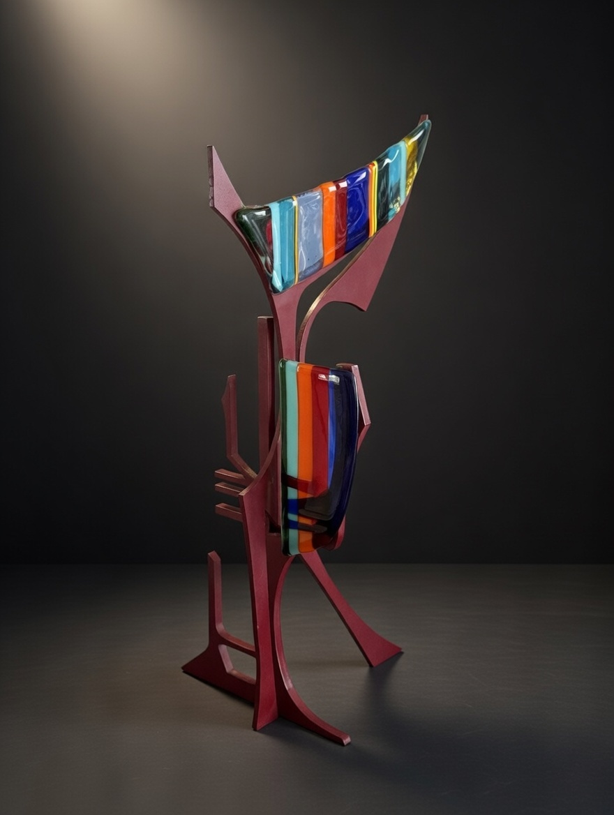 AAandMore's tweet photo. A burst of color and movement in glass and metal ✨ This Sabra Richards contemporary abstract sculpture is a striking modern art statement for collectors who love vibrant, structural design.
https://t.co/pCxqMnsoMj
#ArtGlass #ContemporaryArt #ModernSculpture #GlassArt #StudioArt #AbstractArt