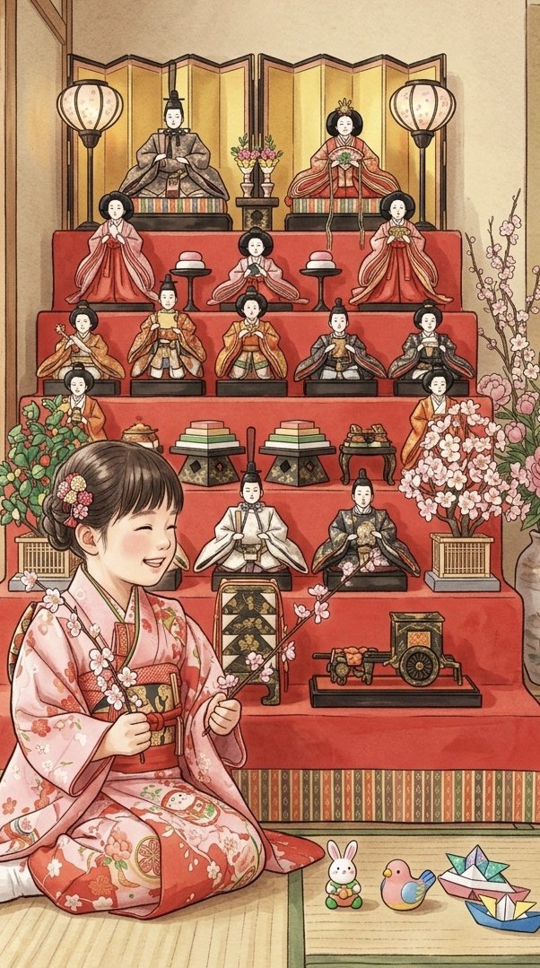 桃の節句🌸 雛人形は子どもの身代わりとして災厄から守って健やかな