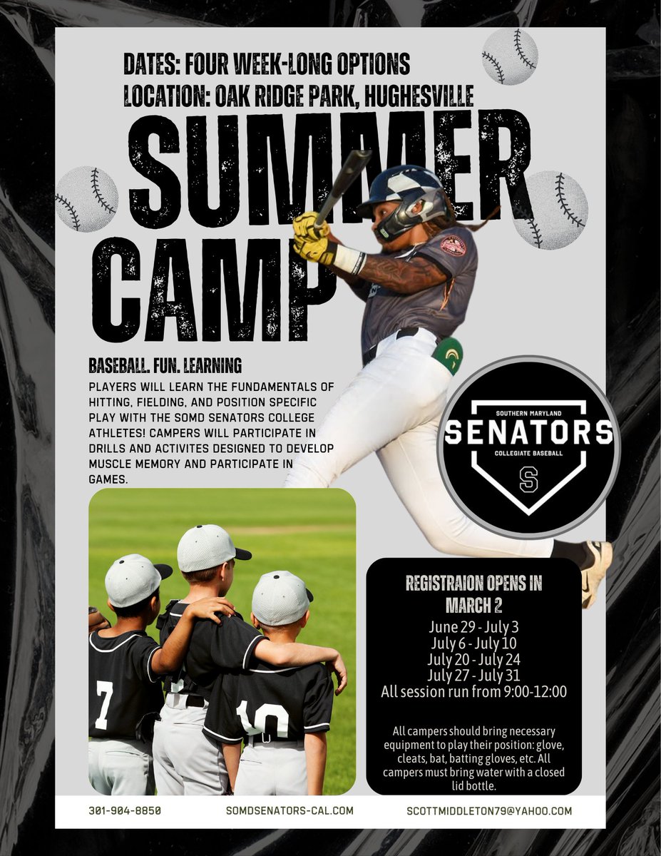 Southern Maryland Senators Collegiate Team tweet media