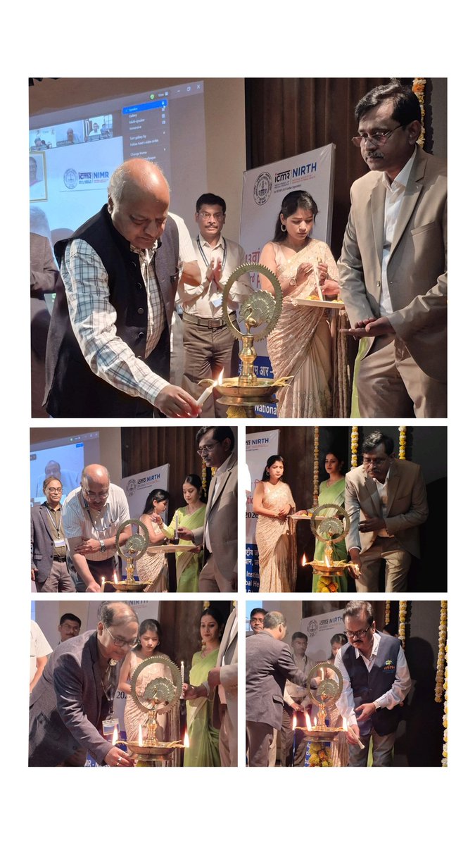 NITHR_Jabalpur's tweet photo. @NIRTH_Jabalpur celebrated its 43rd Foundation Day on 2nd March 2026.
Programme began with ceremonial lamp lighting and  Welcome Address by Dr. Praveen K. Bharti, Director, who presented the Institute’s research overview &amp; highlighted its contributions to tribal health research. https://t.co/2OmIgGwQ4k
